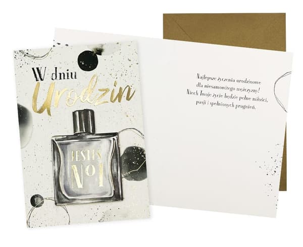 Kort B6 Fødselsdag (herre, parfume)
