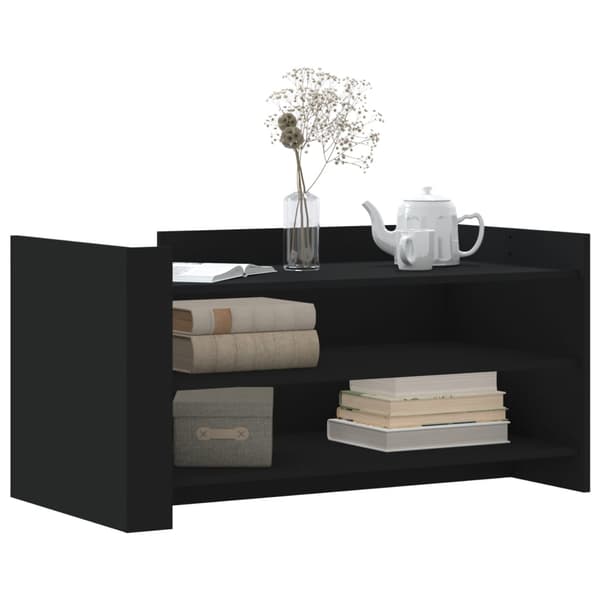 vidaXL sofabord, sort, 100x50x50 cm, træbaseret materiale