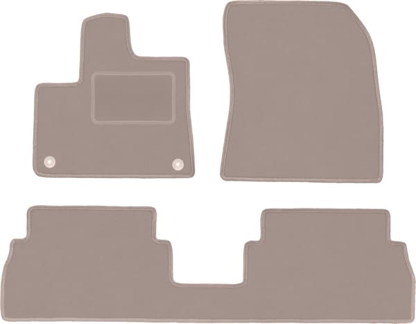 Bilmåtter i velour til: Opel Combo E kombivan (2018-) beige