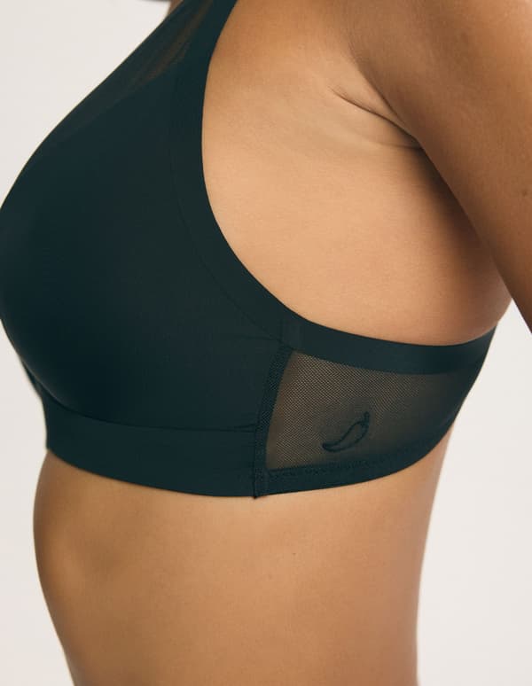 Hottie Bloovii Blød Trekant Bralette | Sort S