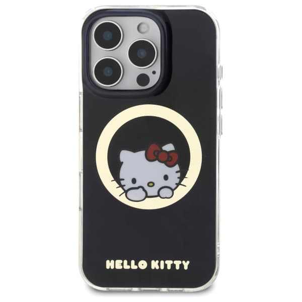 Hello Kitty IML Sweet Kitty Magsafe-etui til iPhone 16 Pro, sort