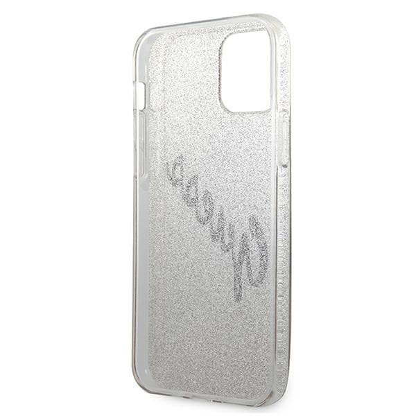 Guess Glitter Gradient Script -suojakuori iPhone 12 minille, kulta