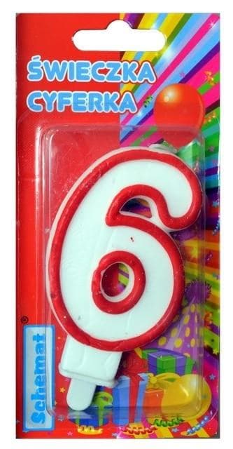 Nummer 6 stearinlys