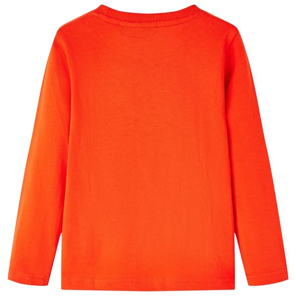 Barn långärmad T-shirt, klarorange 116