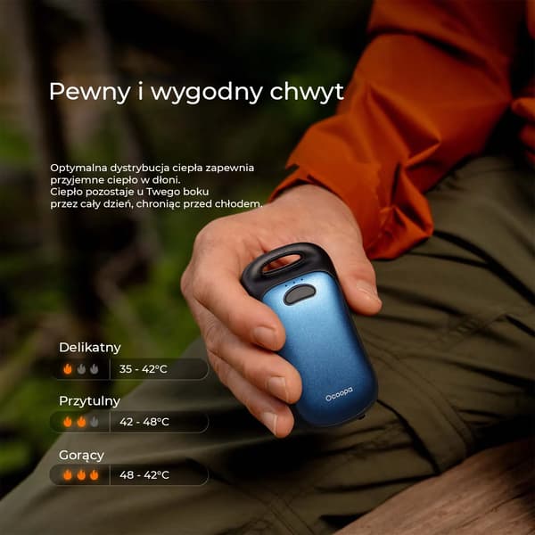 Ocoopa UT4 Urban, 2x 3000 mAh, op til 2*9 timer, 10W, IP45, sort
