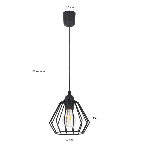 Tornado LF1Z-lampa svart