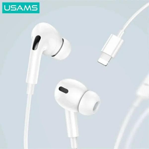 USAMS EP-41 MAX lightning stereohovedtelefoner hvide
