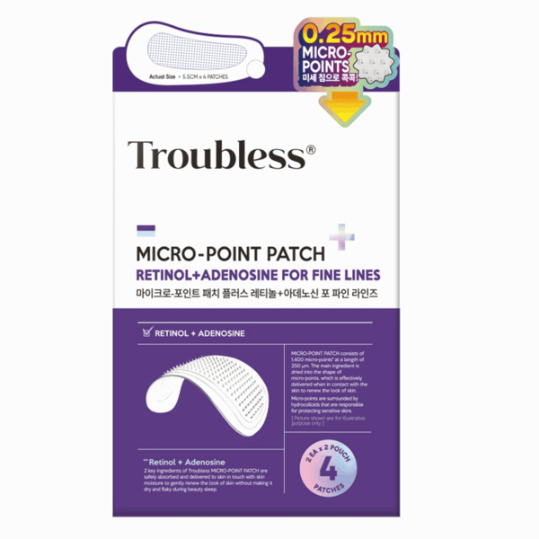 Problemfri MICRO-POINT PATCH PLUS RETINOL+ADENOSIN FÖR FINA LINJER 4 st