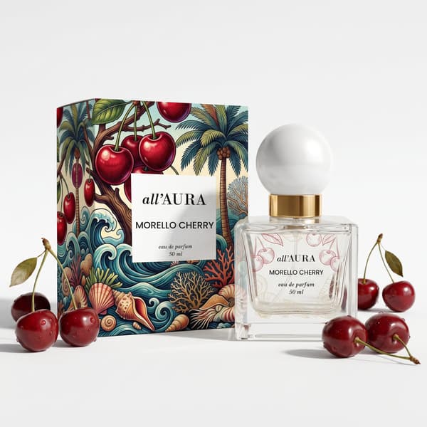 all'AURA Morello Cherry Eau de Parfum 50 ml - Eau de Parfum Cherry, Toffee, Kookos