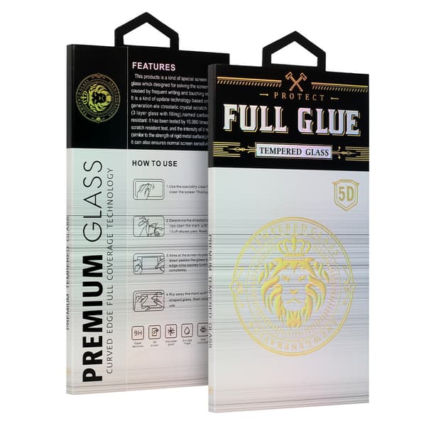 Full Glue 5D karkaistu lasi iPhone 17 Prolle - musta
