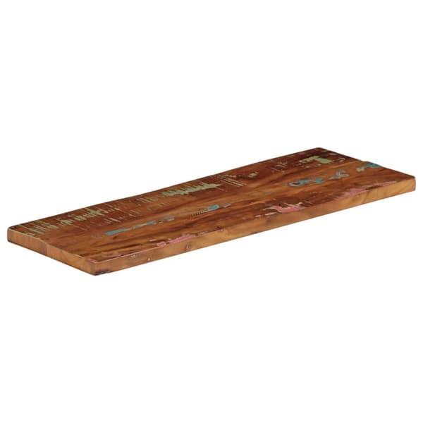 vidaXL bordplade 70x30x3,8 cm rektangulær massiv genbrugstræ