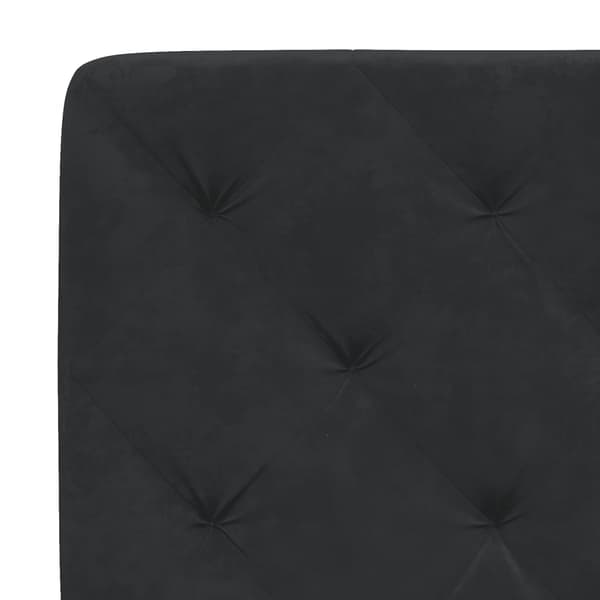 vidaXL hovedgærdehynde, sort, 160 cm, fløjl
