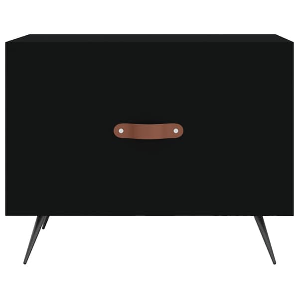 vidaXL sofabord, sort, 50x50x40 cm, træbaseret materiale