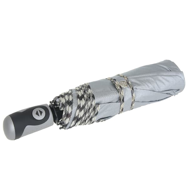 Damparaply, helautomatiskt, silvermetallic