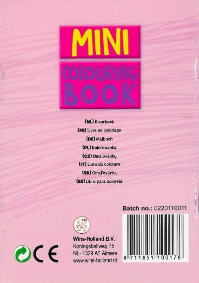 MINI PRINSESSA Målarbok målar- och aktivitetsbok 16 sidor