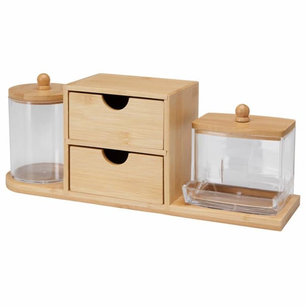 Kosmetikaförvaring med bambubas
