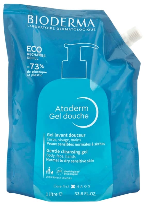 Bioderma Atoderm mjukgörande duschgel Refill 1 l