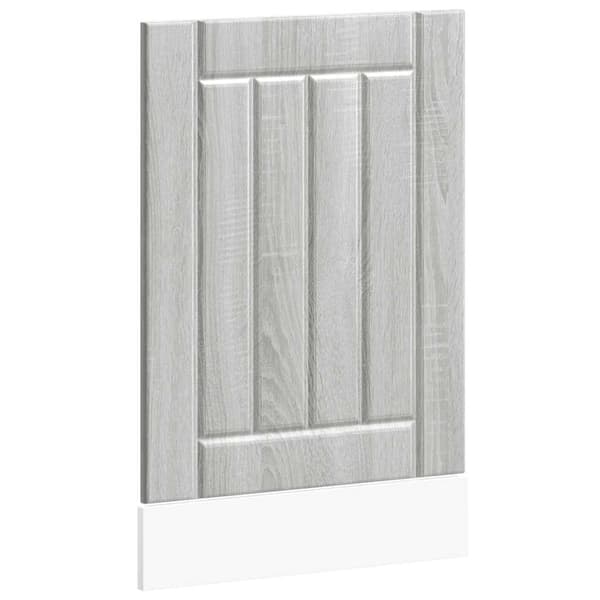 vidaXL opvaskemaskinepanel, Lucca, Sonoma grå eg