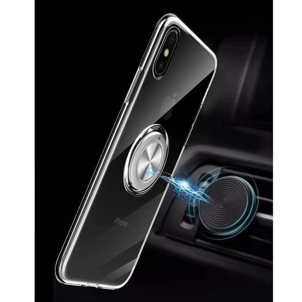 Etui til iPhone XR - ERBORD Airbag Ring - Blå
