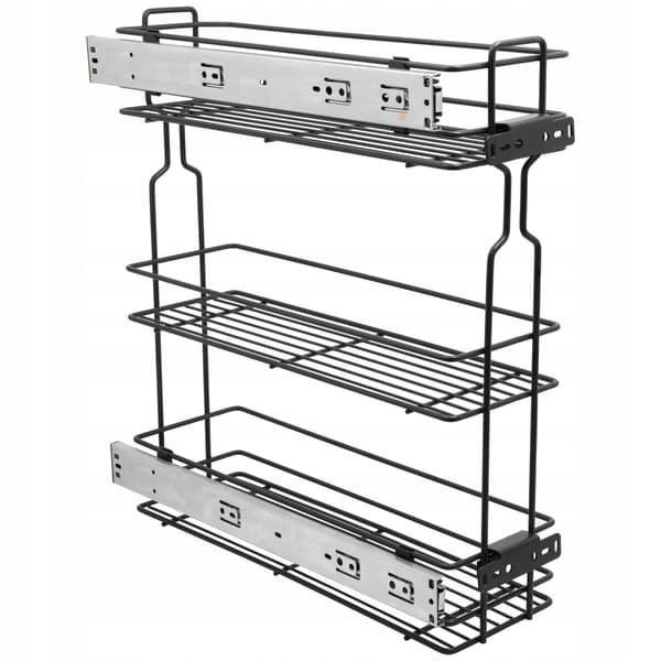 Bagagekurv 20 3P Side SILENT CLOSING Grafit + guide