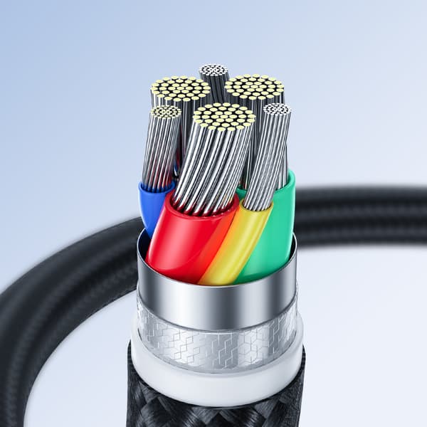 Durable iPhone Surpass Series USB-C - Lightning 20W-kabel 0,25 m svart