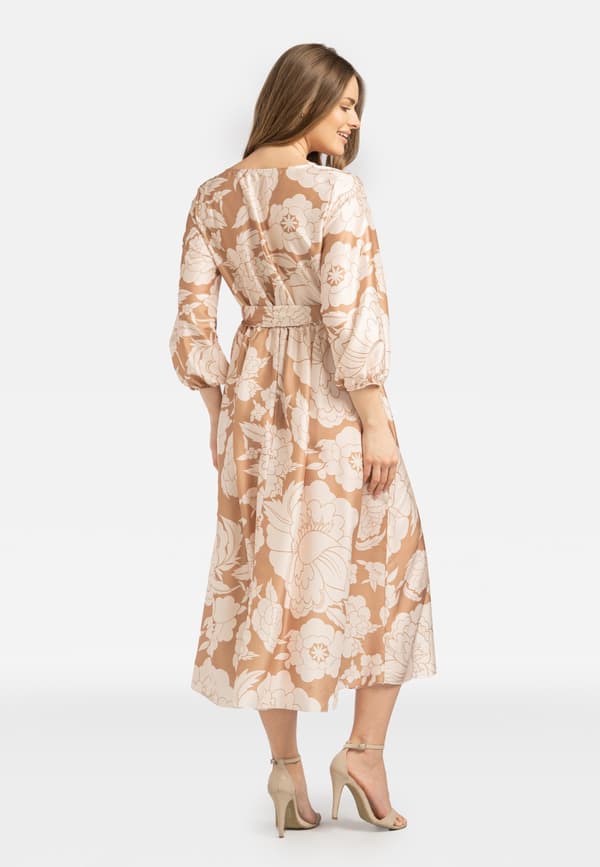 DAMKLÄNNING I VISKOS MED BLOMMOTIV