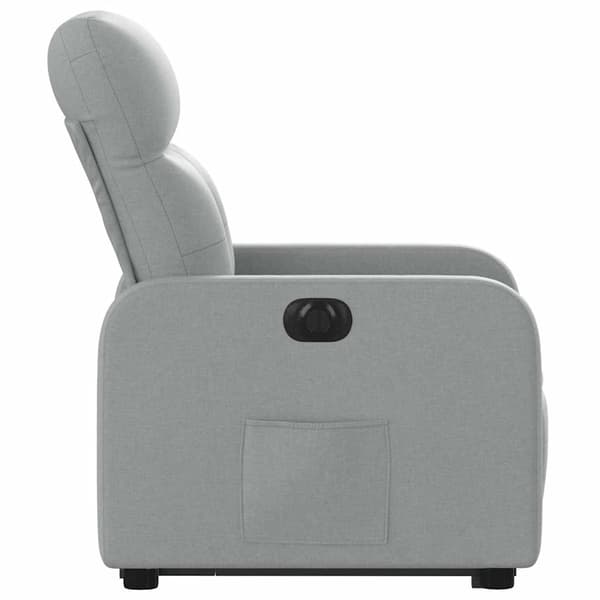 vidaXL Elektrisk lyftande massagefåtölj ljusgrå