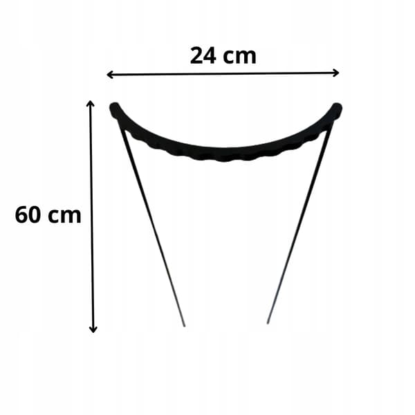 Klemme til støttering til blomsterplanter, støttering L 60x24cm, 3 stk.