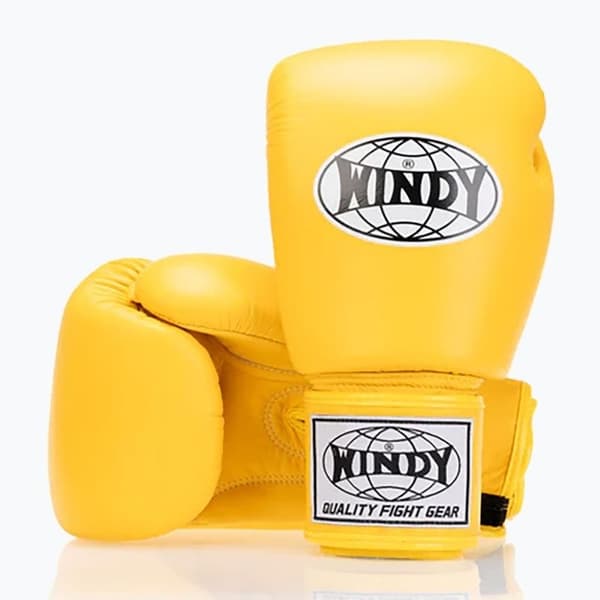 Windy Classic ægte læderboksehandsker 14OZ gule