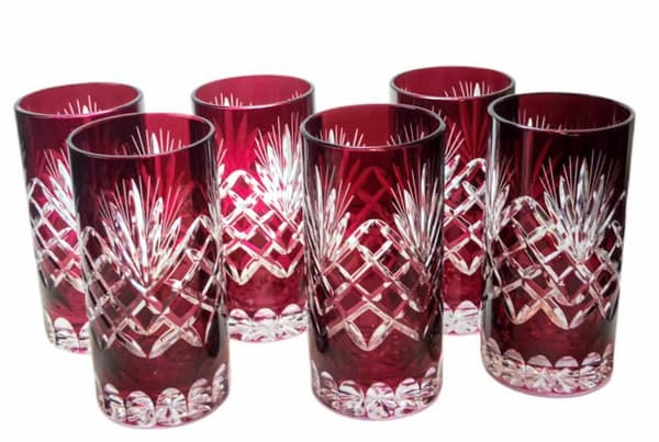 Ruby Crystal Vand- og Drikkeglas 320 ml Ananas