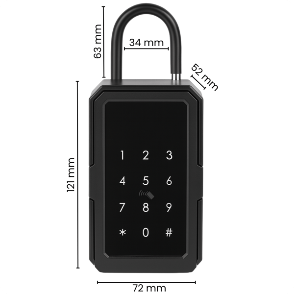 K3P TTLock Sikkerhedsboks