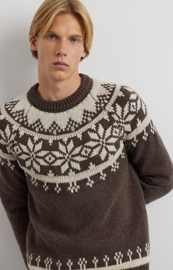 Julemønster sweater XL