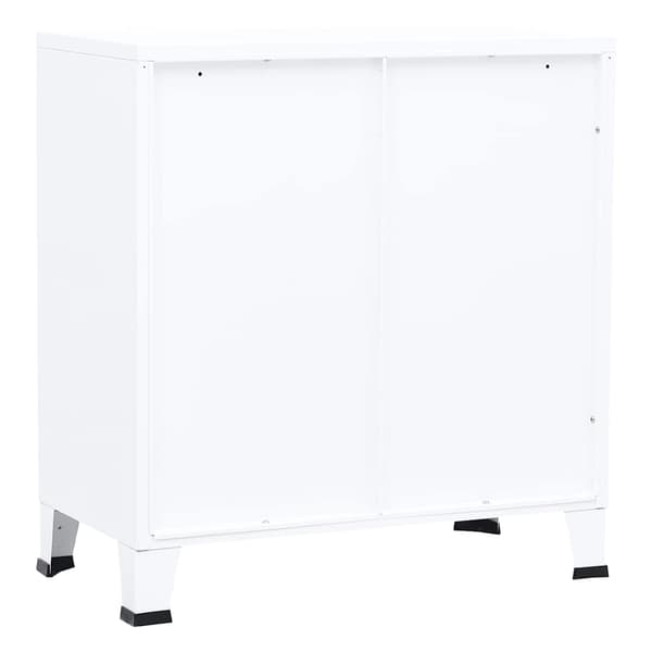 vidaXL Industriskåp vit 75x40x80 cm stål