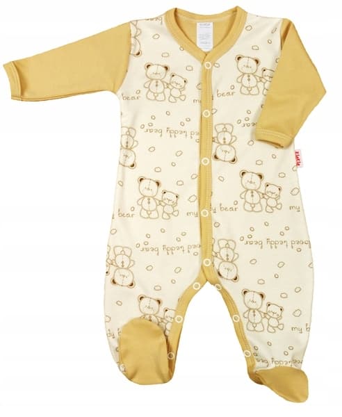 Klovneheldragt 2Pak knælende størrelse 80 Donkey Bears BEIGE