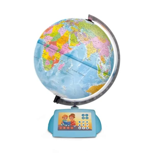 Læs med Albik INTERACTIVE GLOBE fysisk politisk