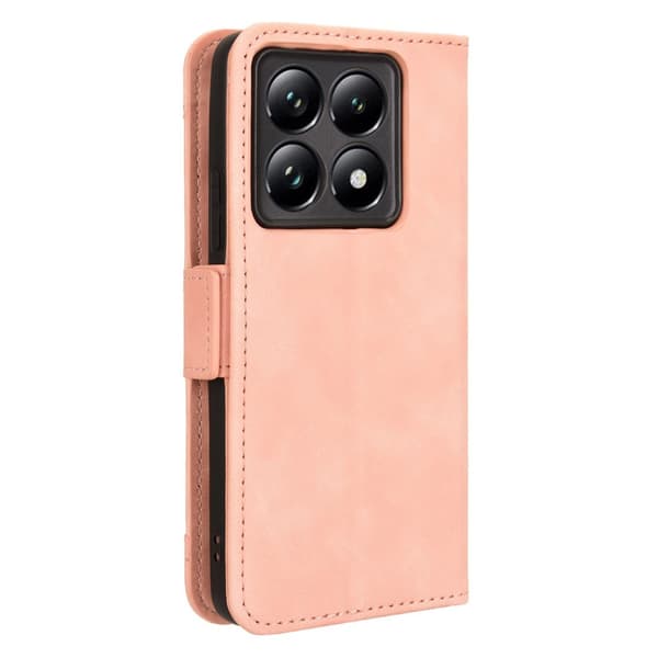 Flipfodral för Xiaomi 14T Pro, kortplats, rosa