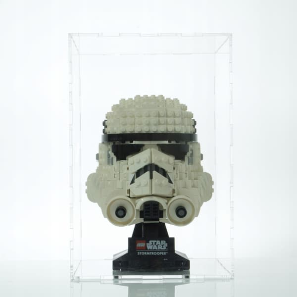 Lego-kypärän vitriini, pöly- ja UV-suoja, Star Wars, Marvel