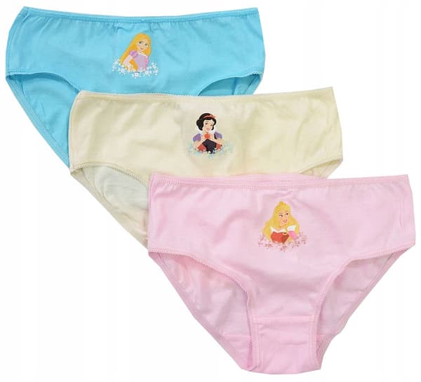 Disney Prinsessor flicktrosor bomull 3-pack 116/128