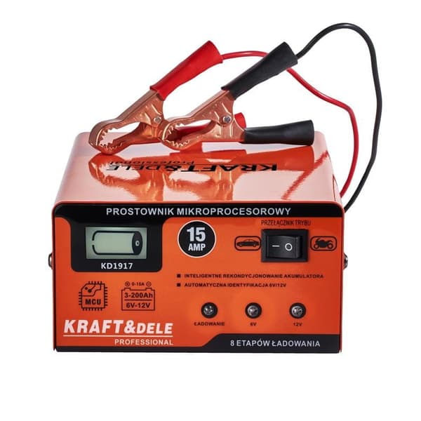 15AMP 6/12V KD1917 mikroprocessor ensretter