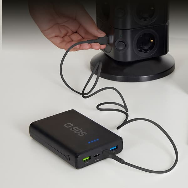 USB-A - Micro-USB 1m -kaapeli - musta