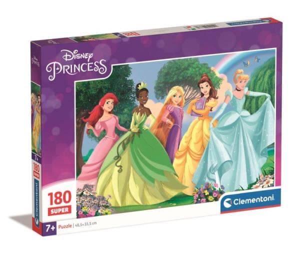 Puslespil med 180 brikker. Super. Prinsesse