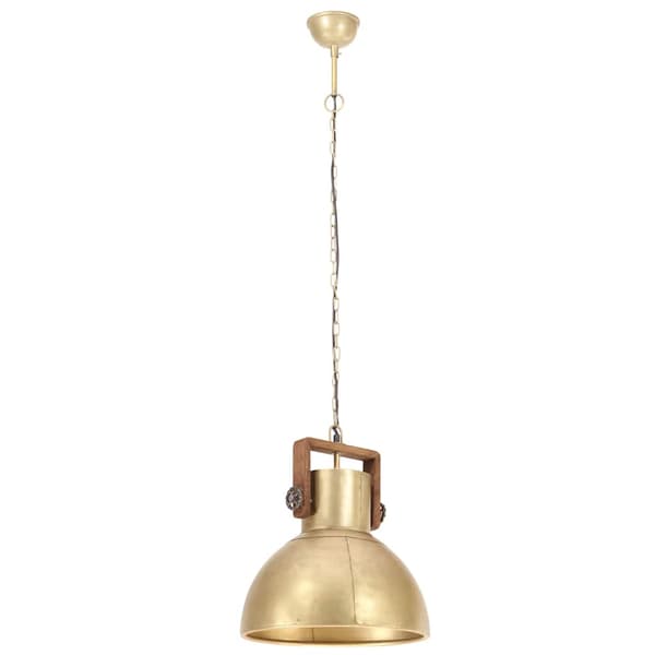 vidaXL industriel pendellampe, 25 W, messing, rund, 40 cm, E27