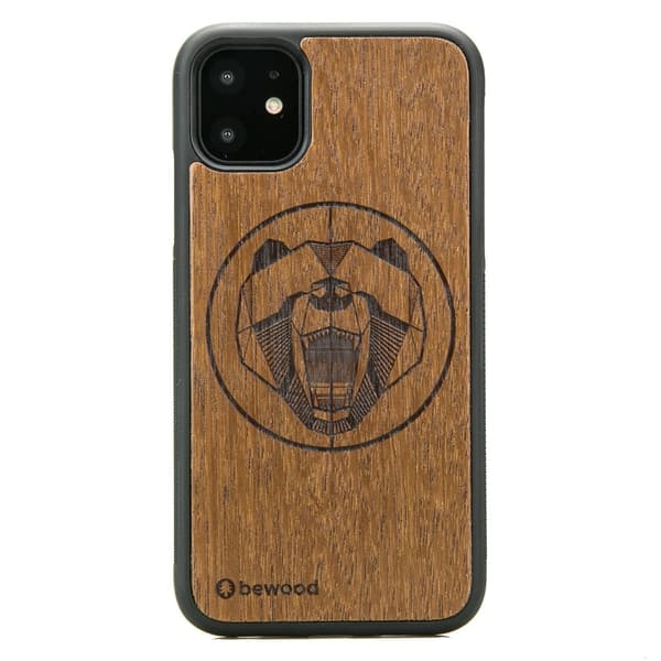 Træcover til iPhone 11 MERBAU BJØRN