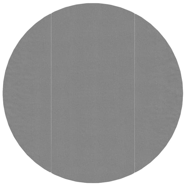 vidaXL Poolmatta ljusgrå Ø306 cm polyestergeotextil