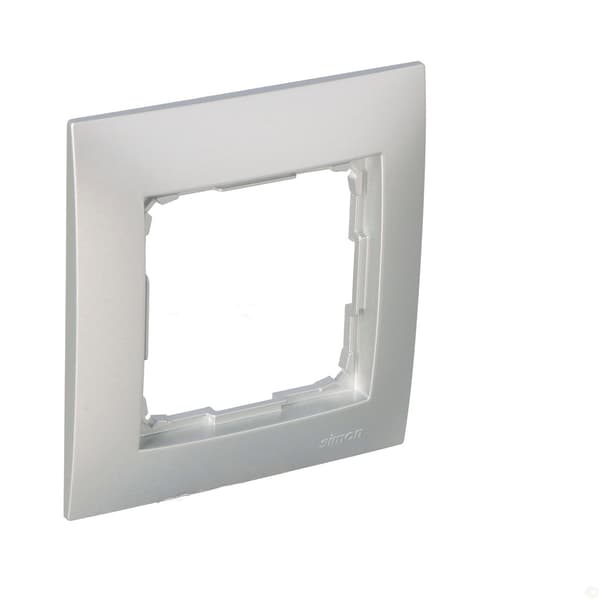 Enkel universalram IP20 / IP44, matt silver Simon54