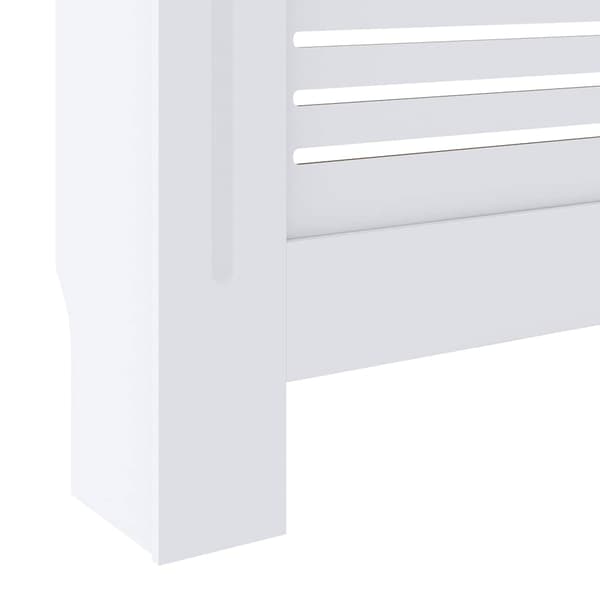 vidaXL MDF-elementskydd vit 205 cm