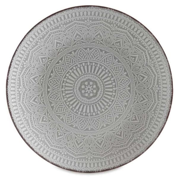Djup tallrik 20 cm MANDALA grå