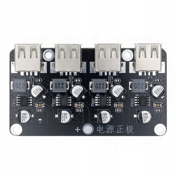 Rosfix 4-kanals spændingsomformer oplader 2.0 3.0 USB step-down