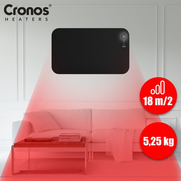 Cronos MT750TWP täysmusta infrapunalämmityspaneeli