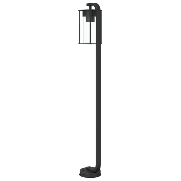 vidaXL havegulvlampe, sort, 100 cm, rustfrit stål